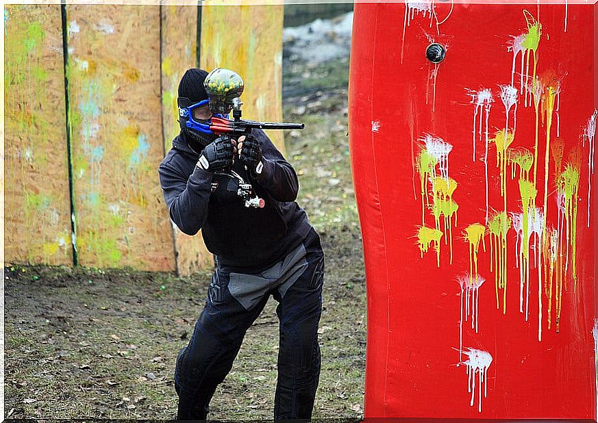 Paintball for children can be practiced from 14 years of age.