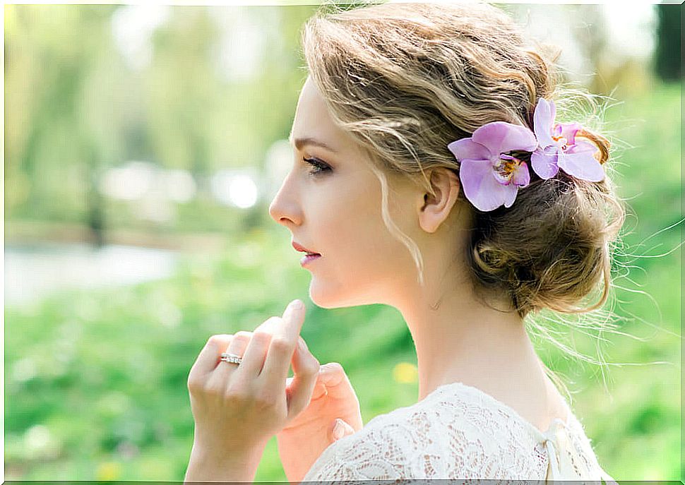 Headdresses with flowers for brides