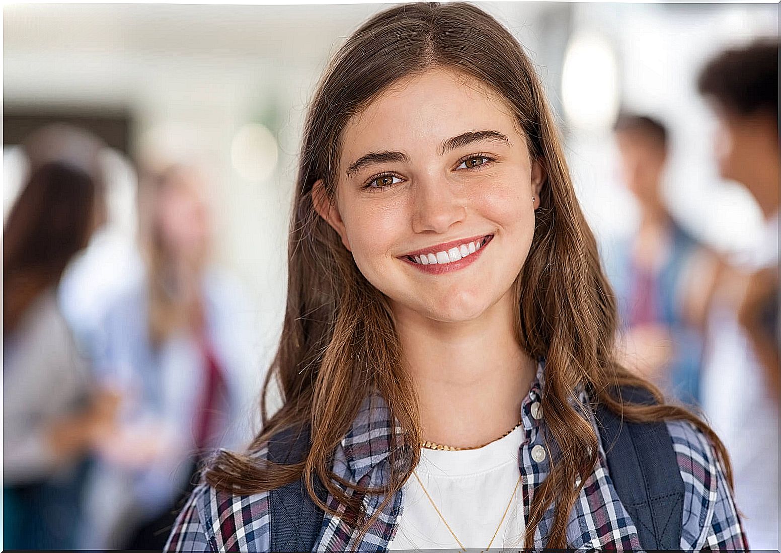 Teen girl in the institute.